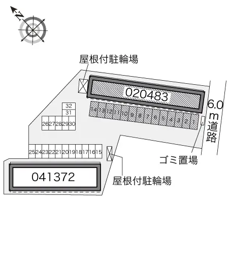 ★手数料０円★福山市山手町　月極駐車場（LP）